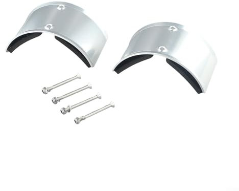 2 Stück Aluminium-Legierung Trockenbau Stelzen gebogene Platten Ersatzteil für Heimwerker Verputzen Malerei Verkabelung 15 cm x 8,4 cm