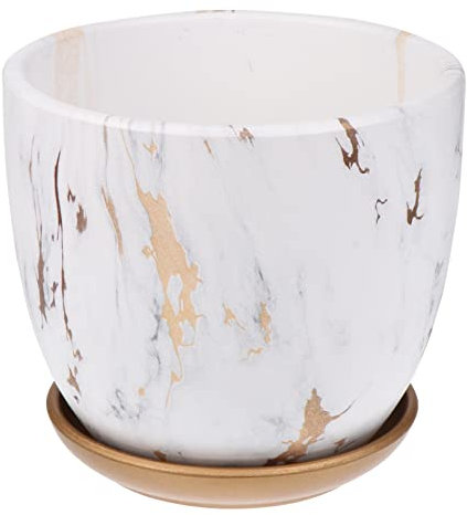 JOINPAYA Maceta de mármol Bote suculento Interior Bandeja macetas suculentas Piedra con jardineras Exterior Bote de plantador suculento Maceta Bonsai Puesto de Flores suculentas cerámica