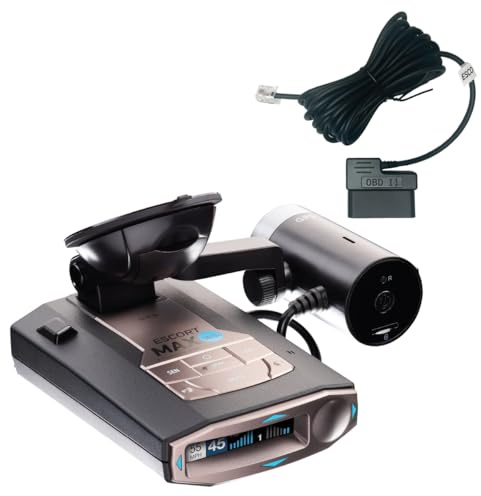 Escort Détecteur de Radar Max 360C avec caméra embarquée Intelligente M2 et Cordon OBDII