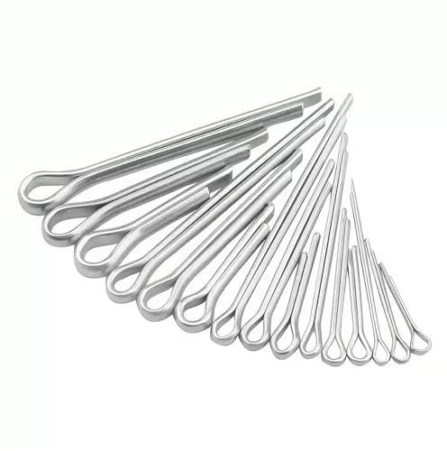 Goupilles fendues M1,5, M2, M3 en acier inoxydable A2 de qualité marine (304), for l'automobile, la mécanique et les garages(Silver50pcs,M2*30)