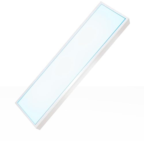 Xtend EcoLight LED Anbaupanel 150x30cm 6000K Tageslichtweiß UGR19 160lm/W 40W integrierter Alu Aufbaurahmen Bürodeckenleuchte Aufputz Rasterleuchte Montagerahmen Aufbau Deckenleuchte Blt