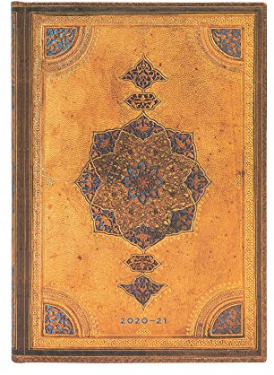 Paperblanks 18-Monatskalender 2020-2021 Safawidisch | Horizontal | Midi (130 × 180 mm)