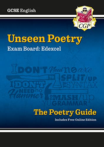 GCSE English Edexcel Unseen Poetry Guide includes Online Edition: for the 2026 and 2027 exams (CGP Edexcel GCSE Poetry)