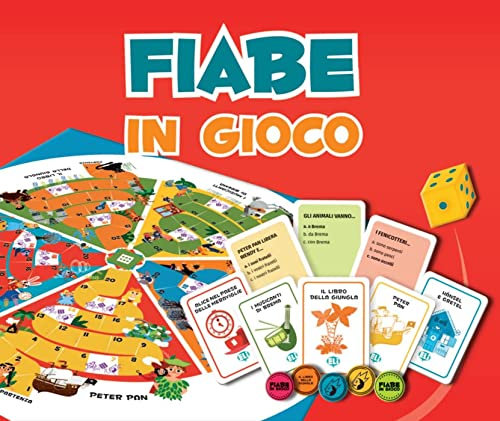 Fiabe in gioco: L'italiano giocando. Gamebox mit 132 Karten, Spielplan + Download