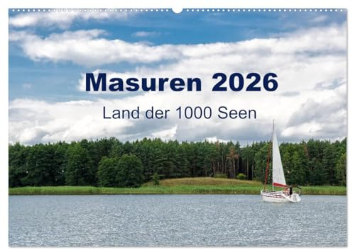 Masuren 2026 - Land der 1000 Seen (Wandkalender 2026 DIN A2 quer), CALVENDO Monatskalender: Naturlandschaften, Alleen und 1000 Seen (CALVENDO Natur)