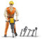 bruder 60020 - operaio edile bworld con accessori, figura giocattolo