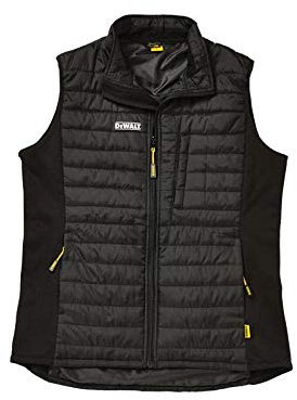 DEWALT Men's Dewforcexxxl-tb Force Lightweight Padded Gilet Black XXXL 56in, Black, 3XL UK