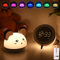 Bawoo LED Kindernachtlicht Nachtlicht Kinder, Nachtlampe Baby Nachtleuchte Timer Wecker Kinderzimmer, Dimmbar Touch USB wiederaufladbar Silikon Kinderlampe