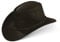 Black Forest Fox® Melbourne Western Cowboy Leder Wickel Hut Flex-Hat in (Brown, L)