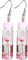 Ohrringe Blume der Flasche, lustige Statement Dangle Tropfen Harz Wasserflasche Anhänger Ohrringe Schmuck für Frauen