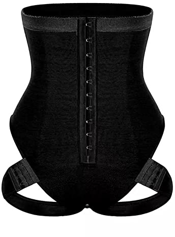 BANLUX Damen Po Push Up Unterhose - 2 In 1 Bauchtrainer Lift Up Butt Lifter Body Shaper Hohe Taillentrainer Corest Control Panties Shapewear Gürtel,Schwarz,XXL