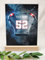 New England Personalisiertes Fanartikel - Acryl Tafel für Football Fans, American Football Geschenke für Jungen, Kinder Trikot