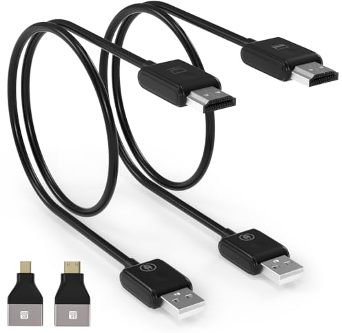 Areyourshop HDMI Wireless Transmitter und Receiver - 1080P Funkübertragung für Streaming Video/Audio - 2.4/5GHz Unterstützung - Drahtlos Extender 165FT/50M für Laptop/PC/Kamera