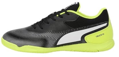 PUMA Truco III Futsal Schwarz und Grün Stollen, Schwarz , 42 EU