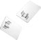 2 Pcs Makeup Palettes Stainless Steel Makeup Mixing with Finger Ring Nail Art Palettes for Nail Art Eye Shadow Mixing Foundation
