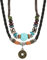 SHIEAGLELD Boho Schmuck Lederkette Herren, Anhänger Halskette Leder Herren Damen Surferkette, Ancient Tribe Halskette, Verstellbare Länge, mit Schmuck Geschenk Box