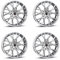 4x Borbet Felgen Alufelgen BY 10x21 ET30 5x112 sterling silver kompatibel mit BMW 6er 7er X3 X4 M X4