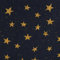 MAGAM-Stoffe Winter Season Baumwollstoff Weihnachten Oeko-Tex Meterware 50cm (Sterne gold schwarz)