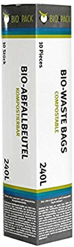 BIO4Pack Bio Abfallbeutel 240 L, Faltschachtel Biomüllbeutel (1 x 10 Stück)