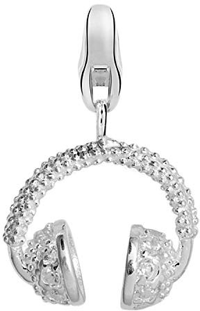 Dream Charms Charm Anhänger Kopfhörer aus 925 Sterling Silber mit Zirkonia