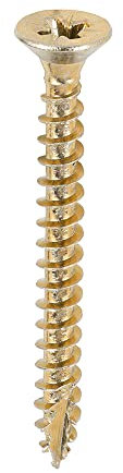 TIMCO Classic Multi-Purpose Screws - PZ - Double Countersunk - 4.0 x 40 - Gold - Box of 200