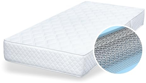 Matratzen Perfekt Bonellfederkernmatratze Orbias, 90 x 190 cm – orthopädische Federkernmatratze mit Bonellfederkern, ideal für Bauchschläfer, Härtegrad H4, Höhe 22 cm