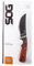 SOG Woodline LG Camping Holz Outdoor Gürtelmesser - mit Lederholster - so eins muss Man(n) haben!