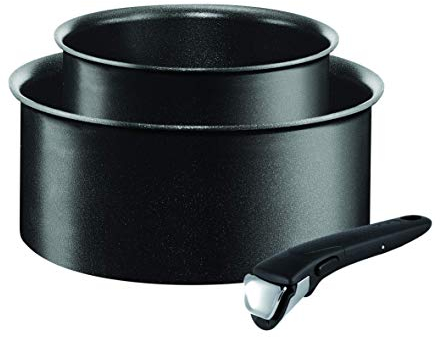 Tefal L6549502 Ingenio Performance Set de Poêles/Casseroles avec Poignée Aluminium Noir 28,5 x 22,5 x 11,5 cm