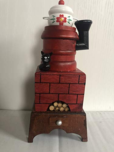 Räuchermann Räucherfigur - Ofen mit Topf und Katze