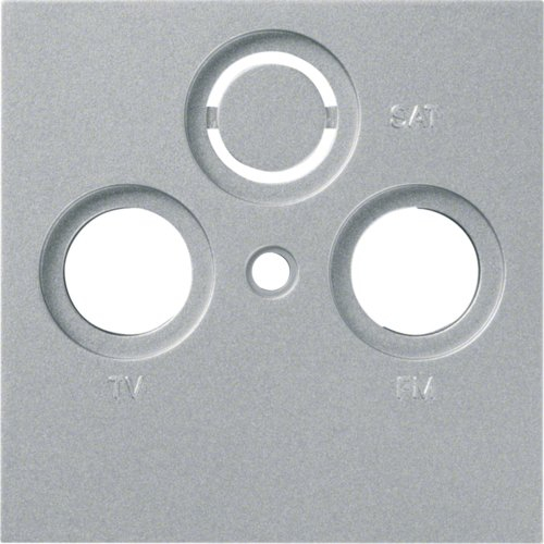 Hager WYA206 TV+Radio silber Steckdose - Steckdose (56,5 mm, 7 mm, 56,5 mm)