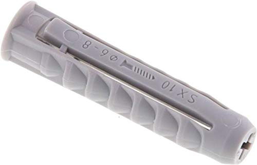 FISCHER Dübel, SX10 mit Rand, 50er Pack Ausführung:mit Rand Bohrer Ø:10mm min. Bohrlochtiefe:70mm
