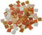 Rayher 1453031, Set tessere per mosaico, tasselli in vetro, piastrelle ideali per decorazioni e fai da te, 1x1 cm, ca. 1300 pz, sfumature di marrone