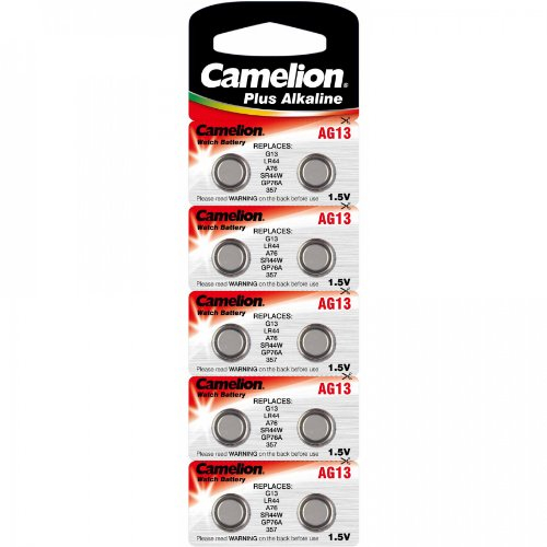 10 x piles bouton AG13 A76 LR44 357 GP76 A SR44 W Camelion