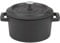 Pentole Agnelli COGHSRP10414M Slowcook Casseruola con Maniglie e Coperchio, Ghisa, Nero Opaco, 0.8 L - 14cm