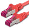 1aTTack.de 15m - CAT6a - Network cable red - 1 piece CAT 6a S-FTP double shielded PIMF 500MHz