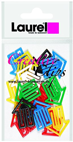 Laurel Pfeilklip aus Polystyrol, 30 mm, grundfarben sortiert