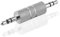 BestPlug Audio Stereo Adapter Aux in Out, 3,5mm Klinke Stecker auf 3,5mm Klinke Stecker, Metallversion