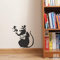 Banksy Ratte Graffiti Schablone - Radar Ratte/Wiederverwendbar Heim Dekor & Kunst Handwerk Malerei Schablone - halb geschliffen Durchsichtig Schablone, L/ 37X41CM