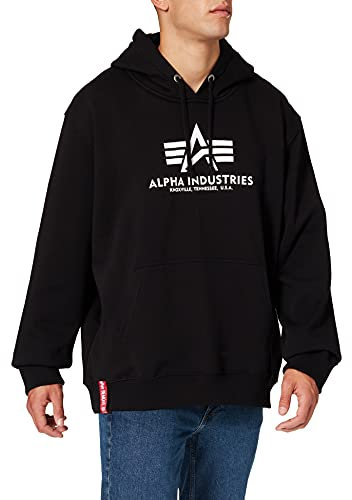 Alpha Industries Basic Hoody Kapuzensweat für Herren Black