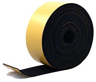 RS® Neoprene Rubber Self Adhesive Sponge Strip 75mm (W) x 3mm (T) x 10m (L) | 3mm thick | For Sealing, Gaskets, Weather Strip, Cushioning, Noise Reduction, Anti vibration, Anti slip, Industrial & DIY