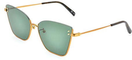 Stella McCartney sonnenbrille SC0182S 001 Gold-grün größe 58 mm Frau
