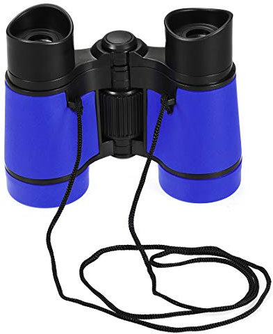 uxcell Spielzeug-Fernglas 4 x 30 kompakt, faltbar, stoßfest, mit Umhängeband, für Vogelbeobachtung, Wandern, Camping