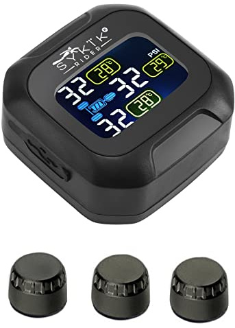 SYKIK Rider Système de contrôle de pression des pneus pour trikes et 3 roues, CanAm, Spider, Harly Davidson, Goldwing (externe W/moniteur)