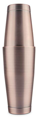 Final Touch 2 Piece Stainless Steel Boston Cocktail Shaker with Antique Copper Finish 21oz & 28oz (FTA1843-16)