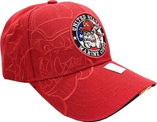 AborenCo US Marine Corps Baseballkappe, offizielles Lizenzprodukt, Besticktes Emblem, Marines-2, Einheitsgröße