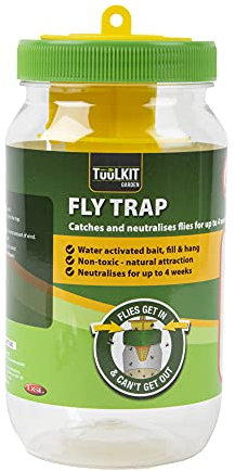 TUULKIT Disposable Fly Catcher | Fly Killer | Fruit Fly Trap | Insect Catcher to Use Outdoors Garden | Wasp | Easy to Dispose