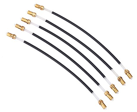 Violin Tailgut, 5 Stück Nylon Tailgut Tailgut Tailkordel mit Messing Schraubverbinder, Ersatz Tailgut Tailcord für 3/4 4/4 Violine