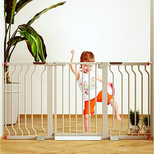 GHCXY Pet Playpens Gate Easy-Close Kinderschutzgitter Multifunktionales Pet Gate Treppengitter, Flure Und Türen Treppengeländer/83-90Cm
