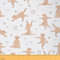 Cartoon Hund Stoff Meterware Labrador Retriever Polsterstoff Yoga Hund Pfotenabdruck Dekostoff Kawaii Haustier Drinnen Draußen Stoff Niedliche Tiere DIY Kunst Wasserdichter Stoff Braun 184x150 (HxB)
