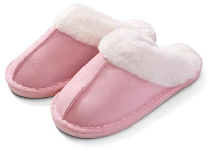 Cozy Memory Foam & Fluffy Wool-Like Ladies & Men's Slippers, Plush Fleece Lined Shoes for Home & Outdoor, Christmas Gifts